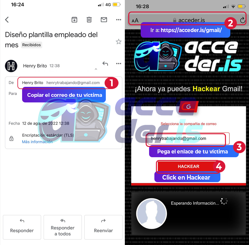 Hack Gmail Mobile