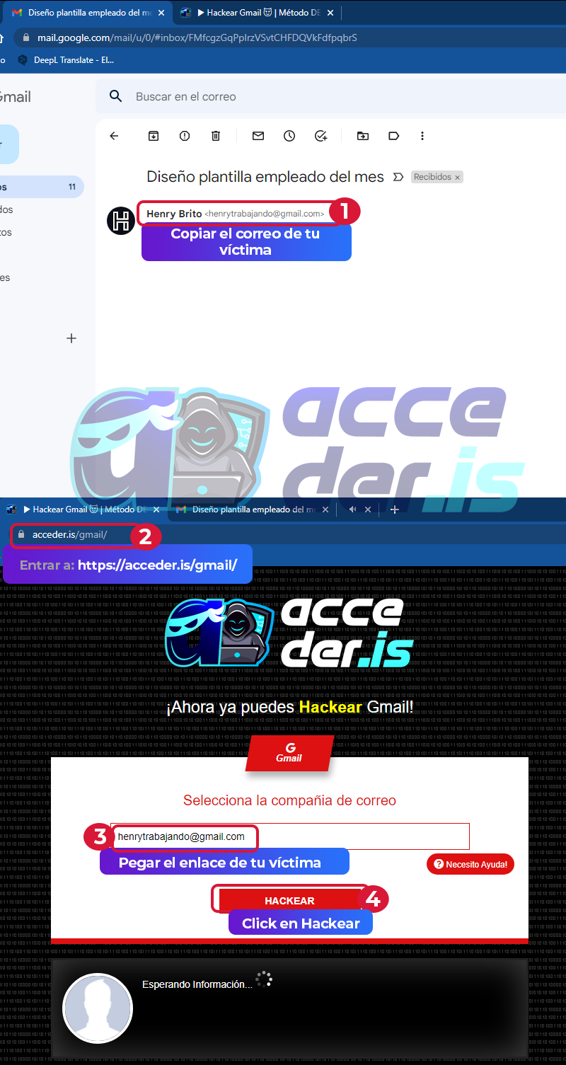 Hack Gmail PC